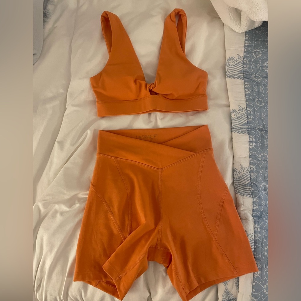 L*Space Vibrant Orange Workout Set